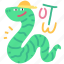 animals, gestures, snake, cool, cap, sticker, character, animal 