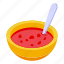 tomato, soup, isometric 