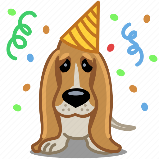 Birthday, dog, party, pet, sad icon - Download on Iconfinder