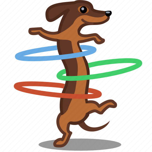 Cardio, dog, fitness, hula hoop, pet, sport icon - Download on Iconfinder
