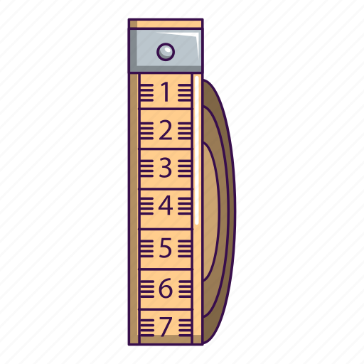 Accuracy, cartoon, centimeter, closeup, curve, measuring, tape icon - Download on Iconfinder