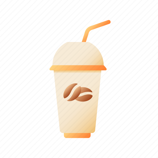 Iced coffee, latte, drink, takeout icon - Download on Iconfinder