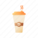 hot coffee, to go, disposable cup, fastfood