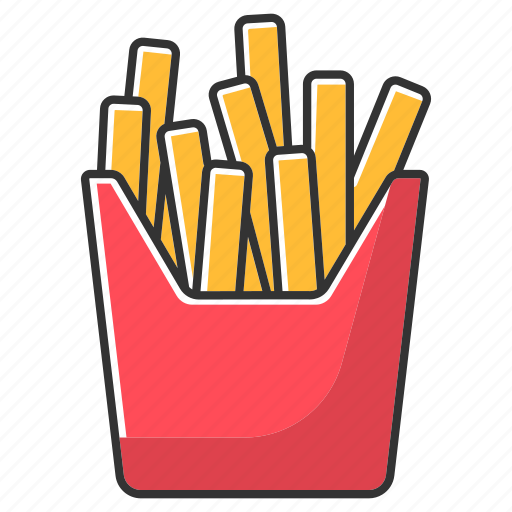 French fries, takeaway, takeout, fastfood icon - Download on Iconfinder
