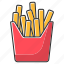 french fries, takeaway, takeout, fastfood 