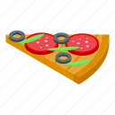 slice, pizza, isometric