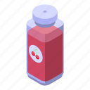 juice, bottle, isometric
