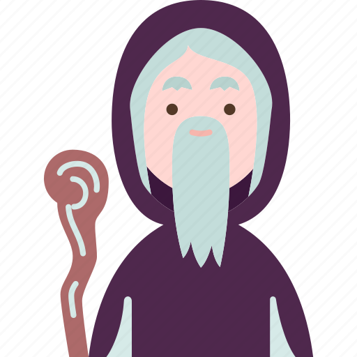 Wizard, necromancer, elder, seer, magical icon - Download on Iconfinder