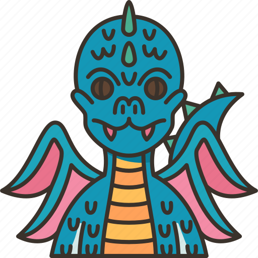 Dragon, winged, monster, creature, mythology icon - Download on Iconfinder