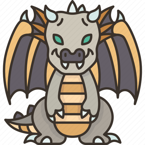 Dragon, monster, creature, fantasy, myth icon - Download on Iconfinder