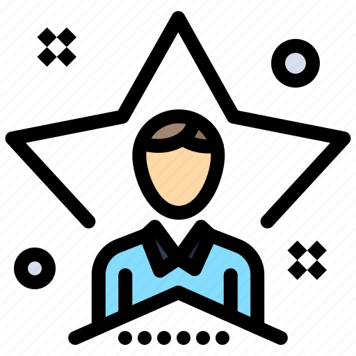 Bright, man, star, student, user icon - Download on Iconfinder