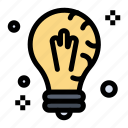 bulb, idea, light, mind, solution