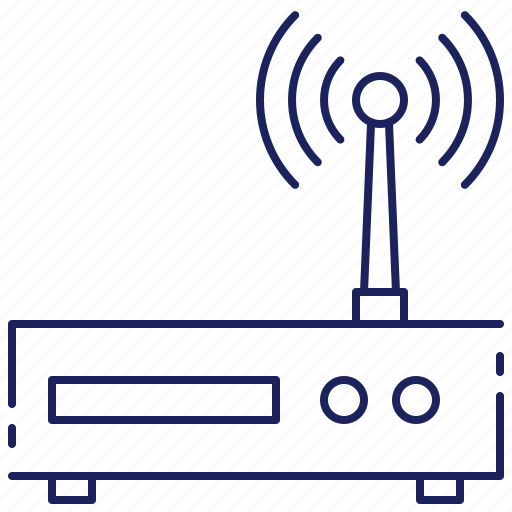 Antenna, connection, equipment, internet, modem, router, wifi icon - Download on Iconfinder