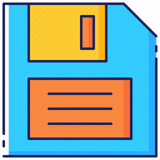 Computer, disk, diskette, floppy, retro, save, technology icon - Download on Iconfinder