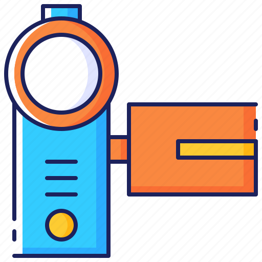 Camcorder, camera, handycam, recorder, tape, technology, video icon - Download on Iconfinder