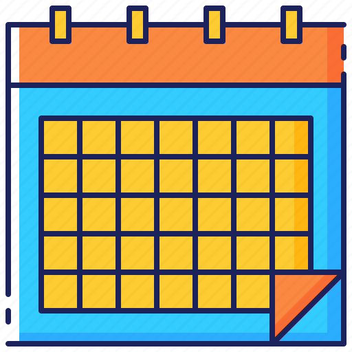 Calendar, date, organizer, page, planner, schedule, table icon - Download on Iconfinder