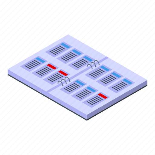 Task, schedule, notebook, isometric icon - Download on Iconfinder