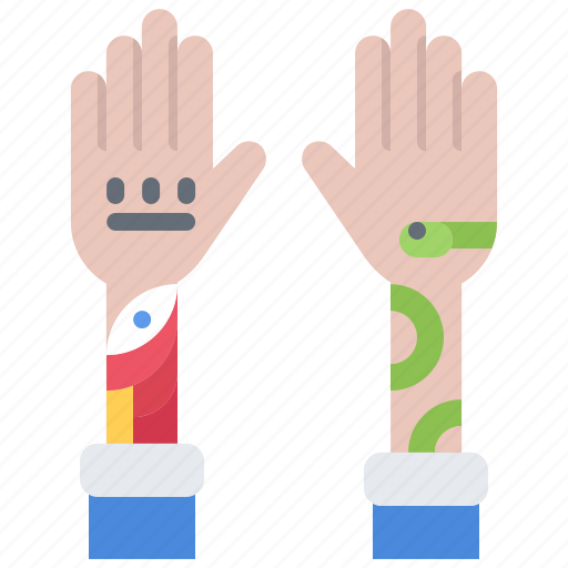 Hand, hands, eye, snake, shirt, tattoo, parlor icon - Download on Iconfinder
