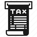 tax, bill, receipt, payment, charge, business, finance