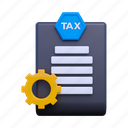tax, setting, bill, settings, money, options, receipt, invoice 