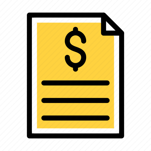 Bill, tax, file, document, invoice icon - Download on Iconfinder