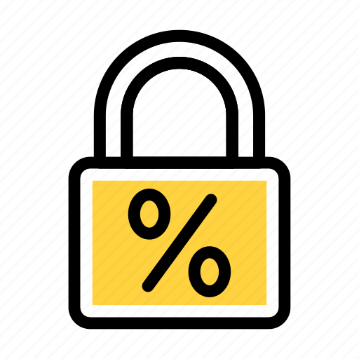 Lock, discount, protection, sale, padlock icon - Download on Iconfinder