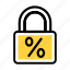 lock, discount, protection, sale, padlock 
