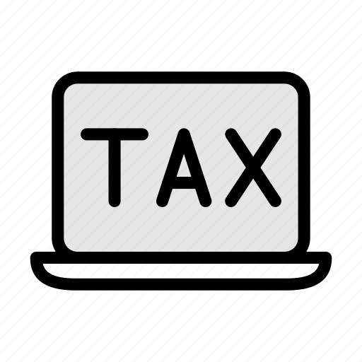 Online, tax, banking, laptop, computer icon - Download on Iconfinder