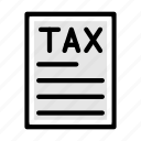 tax, document, bill, paper, file