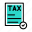 tax, document, file, bill, sheet 