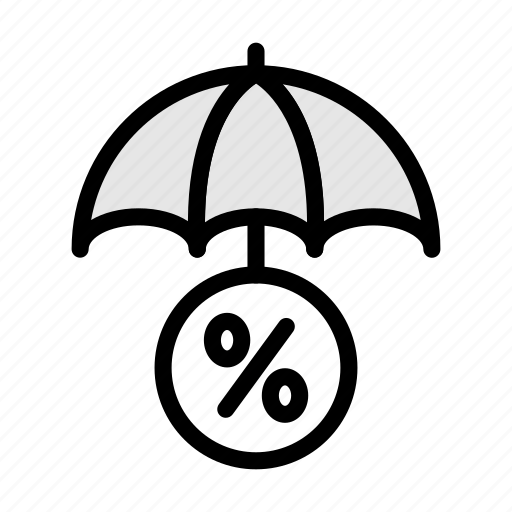 Tax, sale, discount, umbrella, protection icon - Download on Iconfinder
