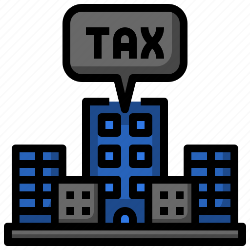 Taxes, tax, building, business, office icon - Download on Iconfinder