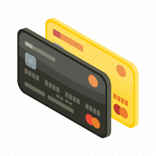 Bank, banking, card, cartoon, credit, debit, isometric icon - Download on Iconfinder