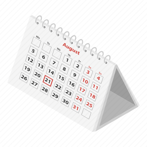 Appointment, calendar, cartoon, day, event, isometric, time icon - Download on Iconfinder