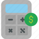 calculator, business, finance, office, marketing, currency, icon