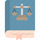 law, book, constitution, court, jurisprudence, police, icon