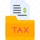 tax, folder, document, invoice, percent, vat, icon