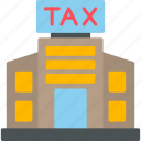 tax, office, building, business, taxes, icon