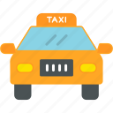taxi, cab, transport, vehical, icon