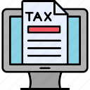 online, tax, paid, element, human, income, investment, paper, icon