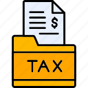 tax, folder, document, invoice, percent, vat, icon