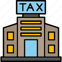 tax, office, building, business, taxes, icon