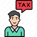 user, business, coin, money, tax, icon