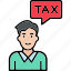 user, business, coin, money, tax, icon 