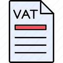 vat, business, document, economy, finance, payment, taxes, icon