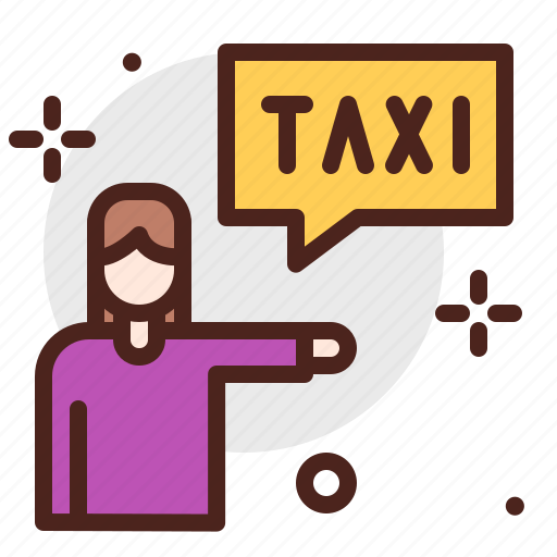 Cab, calling, car, city, man, transport icon - Download on Iconfinder