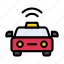 autopilot, cab, signal, taxi, vehicle 
