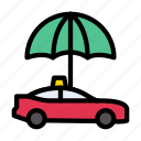 cab, protection, safety, taxi, umbrella