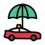 cab, protection, safety, taxi, umbrella 