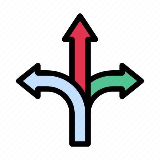 Arrow, direction, road, sign, way icon - Download on Iconfinder